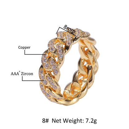 Cuban Chain Ring 8mm